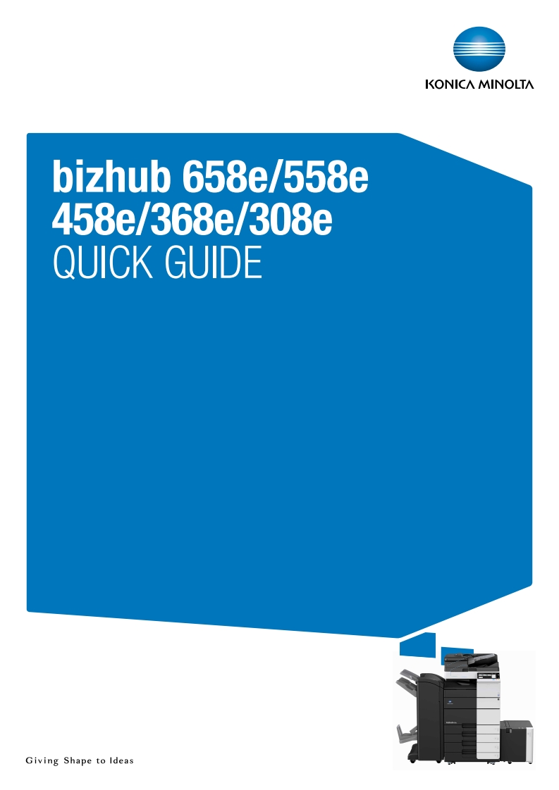 bizhub-658e-558e-458e-368e-308e-快速操作说明书手册