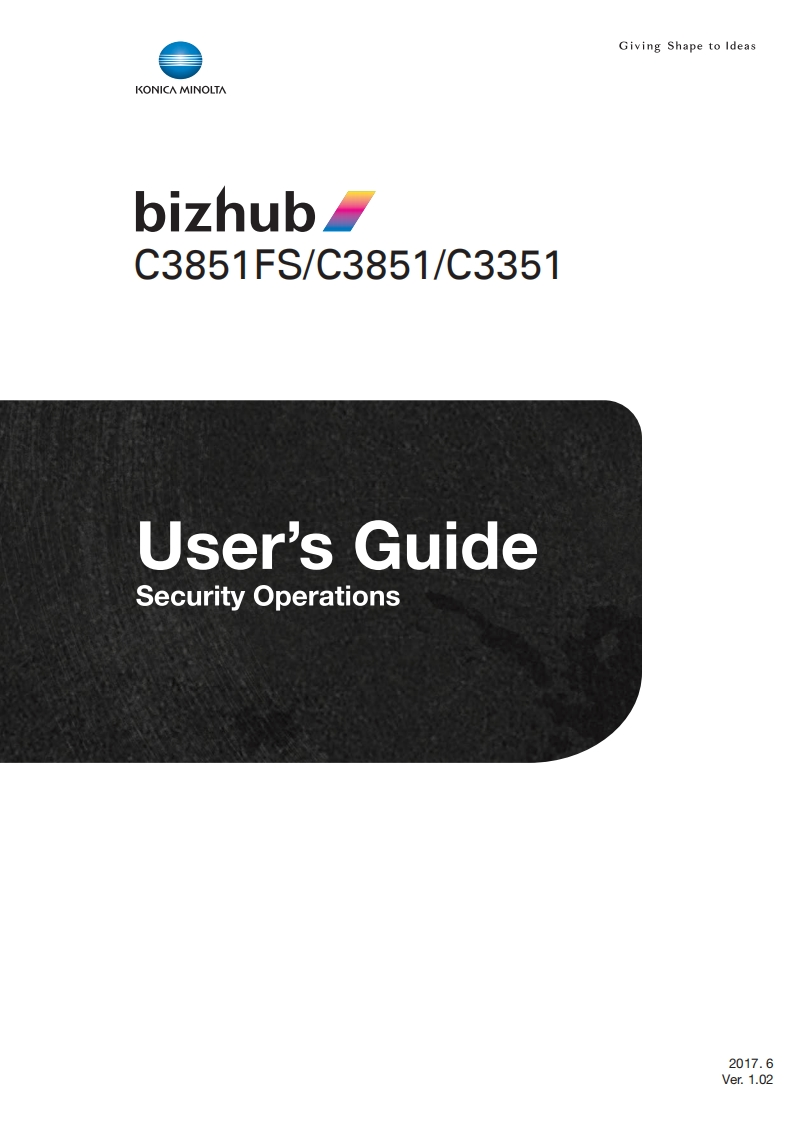 bizhub-C3351-Security-Operations-操作说明书手册