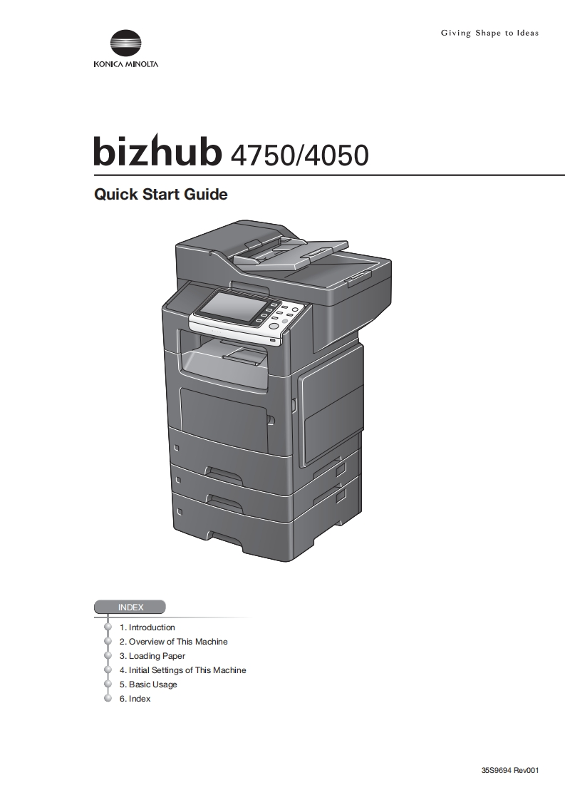 bizhub4750_4050快速操作说明书手册