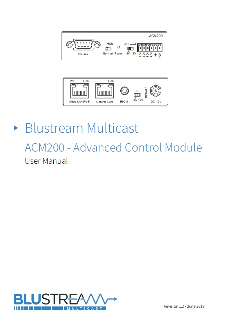 blustreamACM200操作说明书手册
