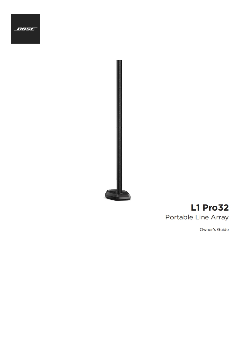 boseL1PRO32操作说明书手册