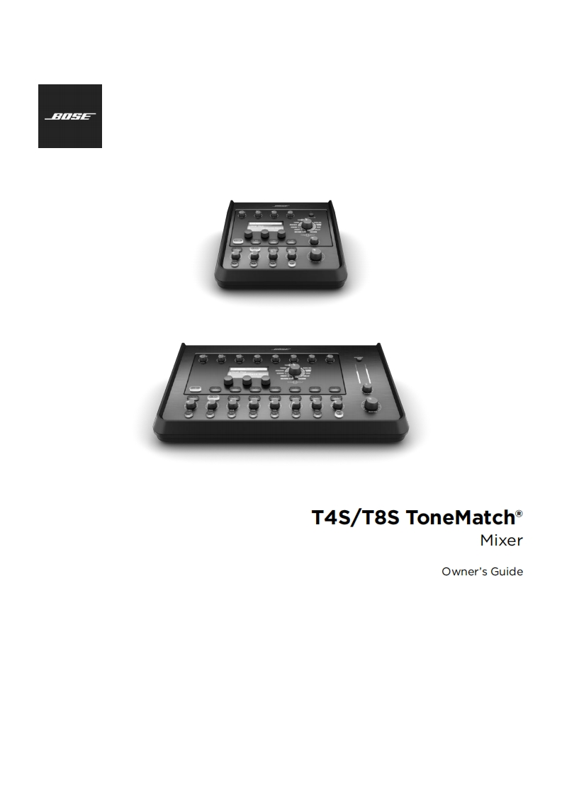 boseT4S-T8S操作说明书手册