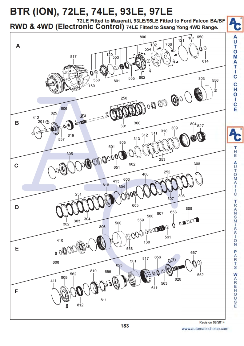 btr74变速箱零部件图册