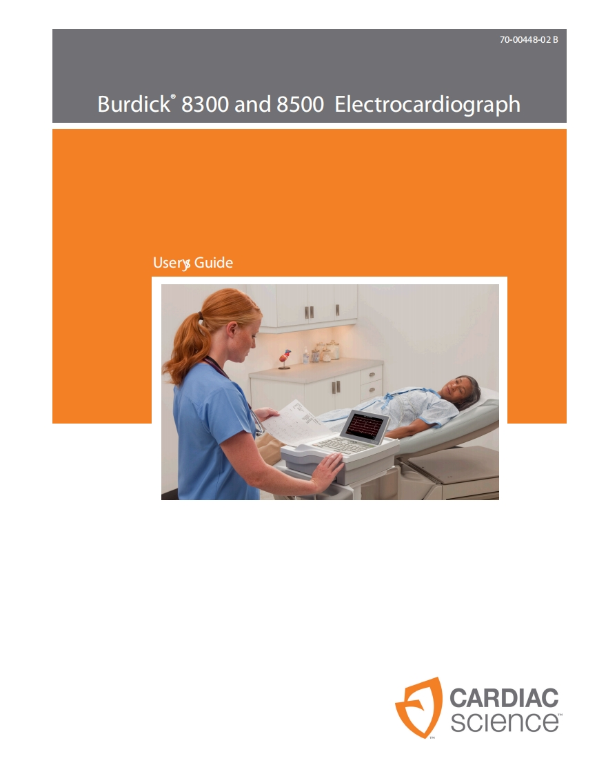 burdick-ecg_操作说明书手册_8x00