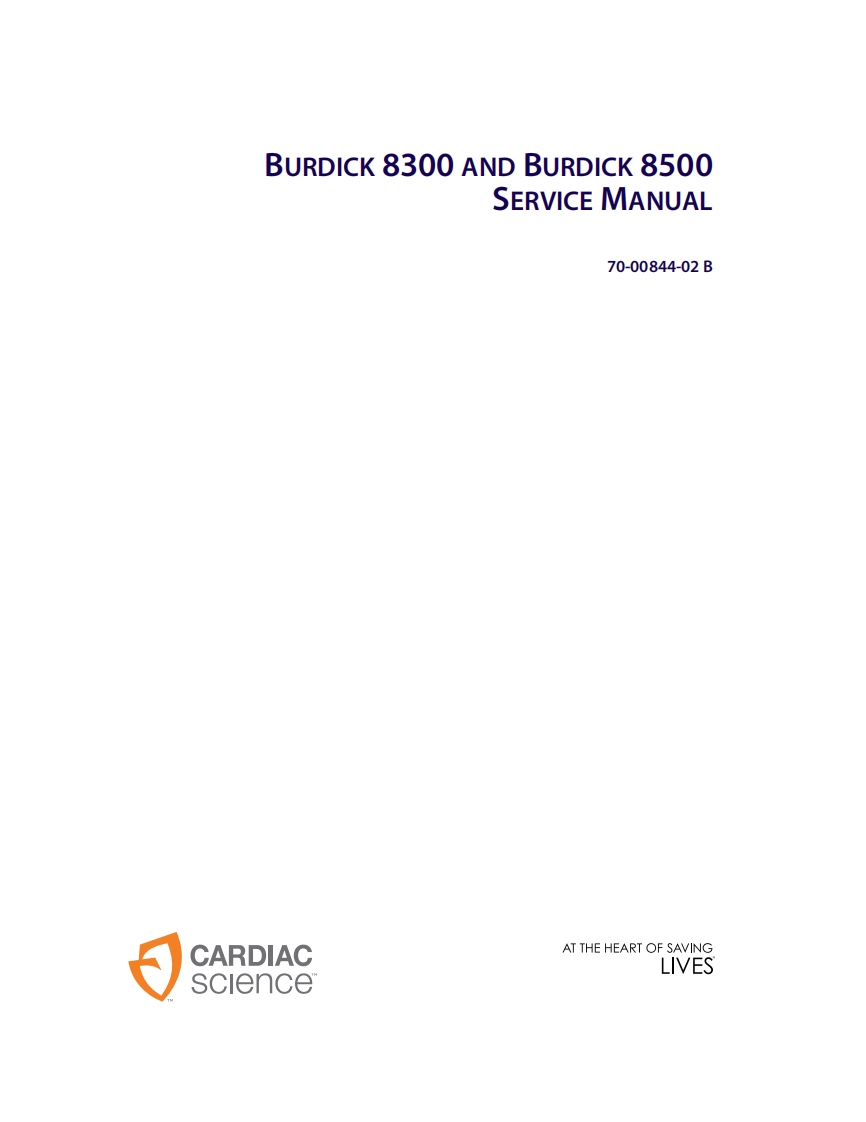 burdick-ecg_维修操作说明书手册