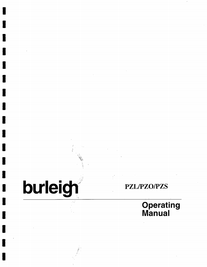 burleigh_PZL-PZO-PZS_piezoactuator_操作说明书手册