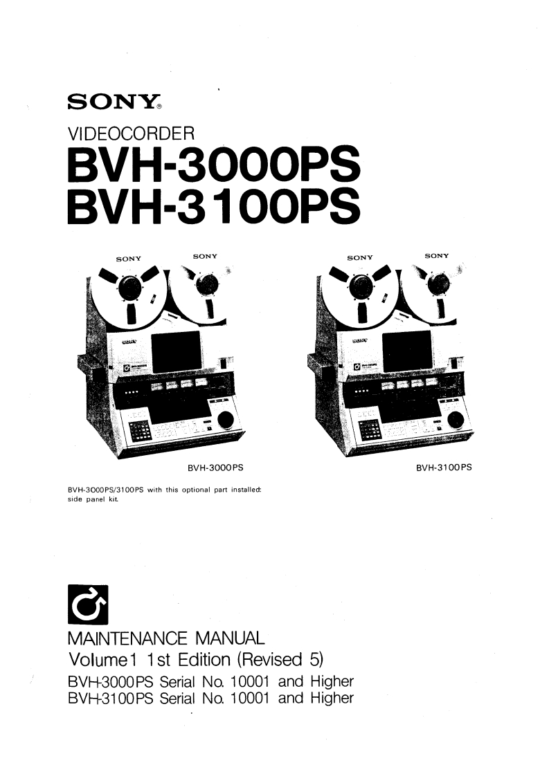 bvh-3100ps-sm-service-manual维修手册