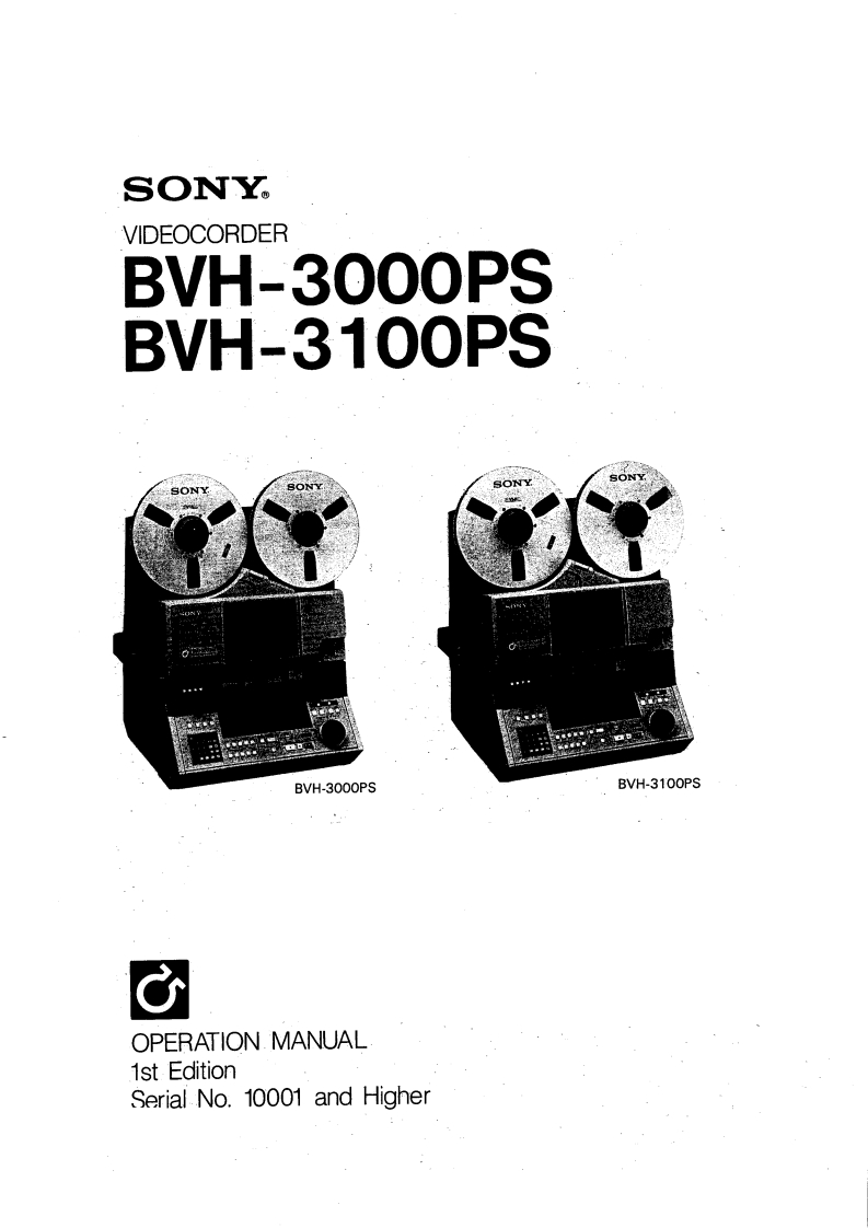 bvh-3100ps-usermanual-service-manual维修手册