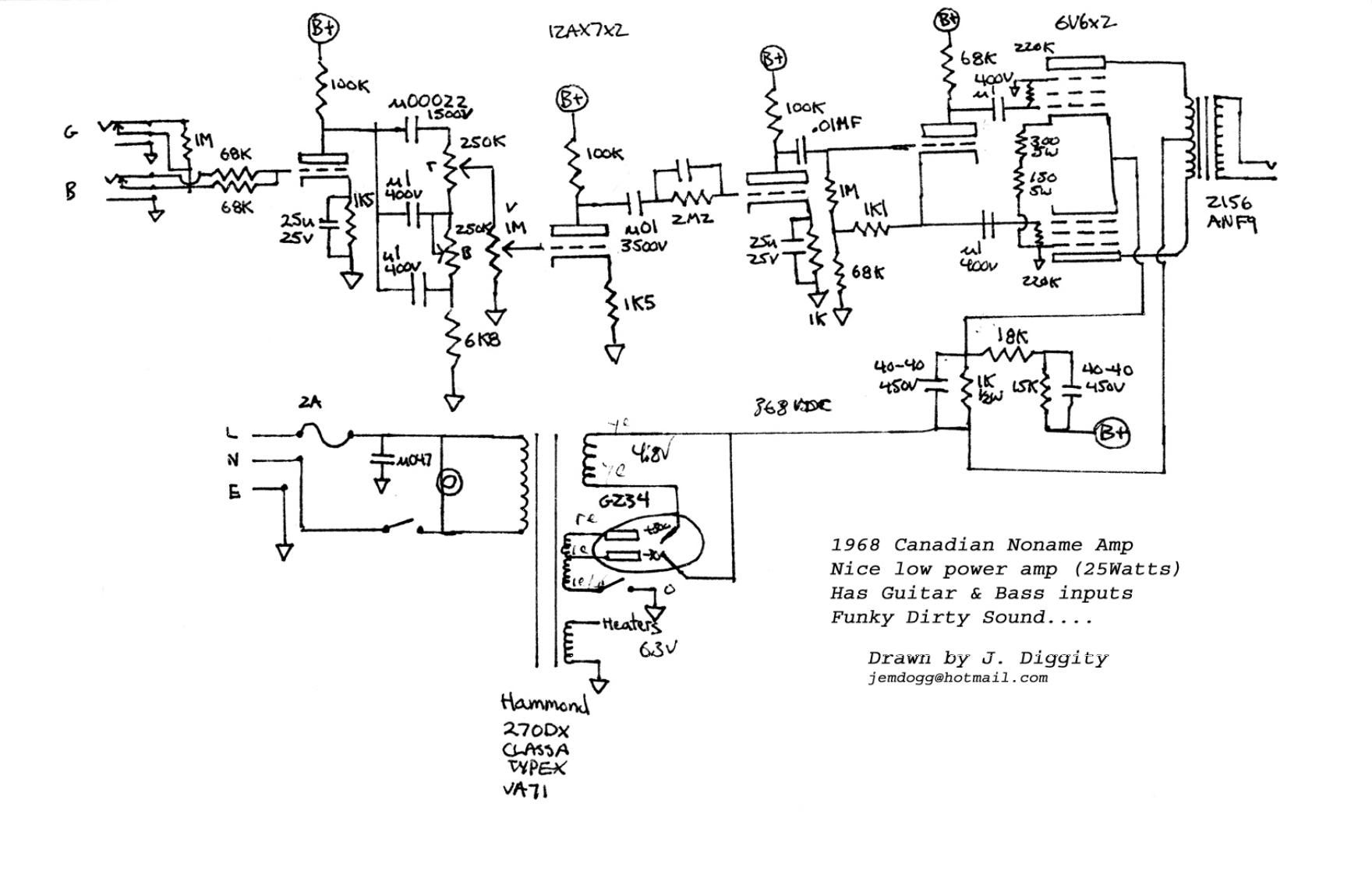 canadiannoname维修电器原理图说明书手册