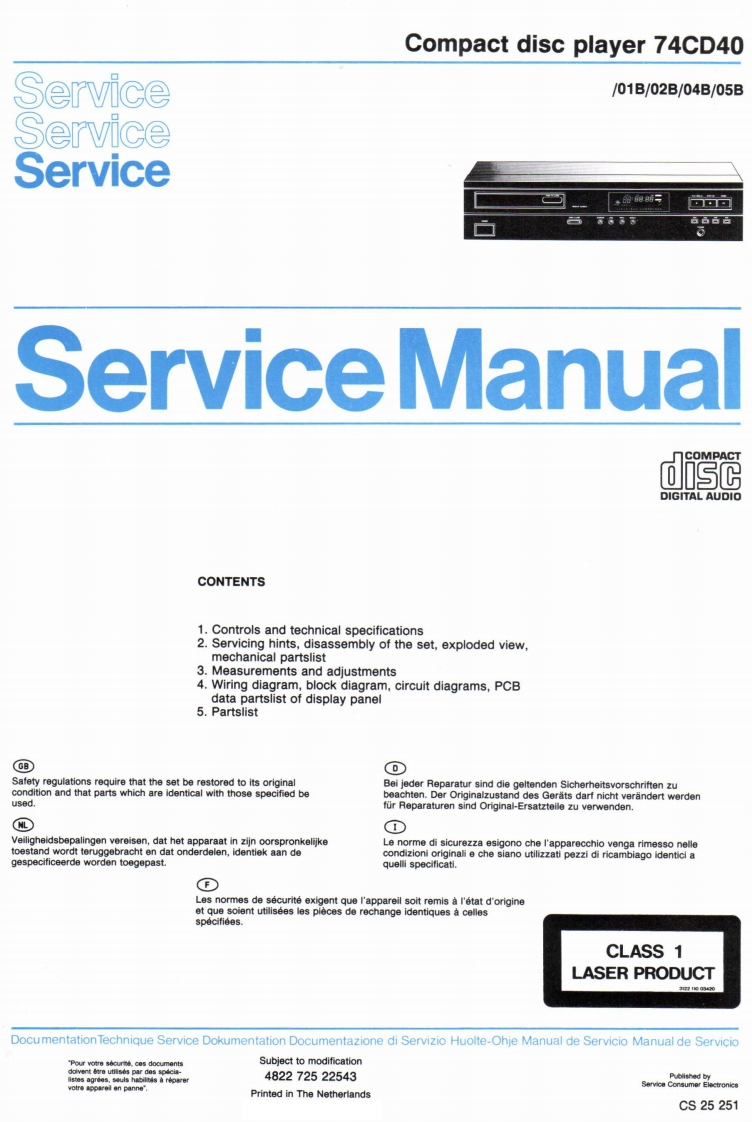 cd-40_service_en维修电器原理图