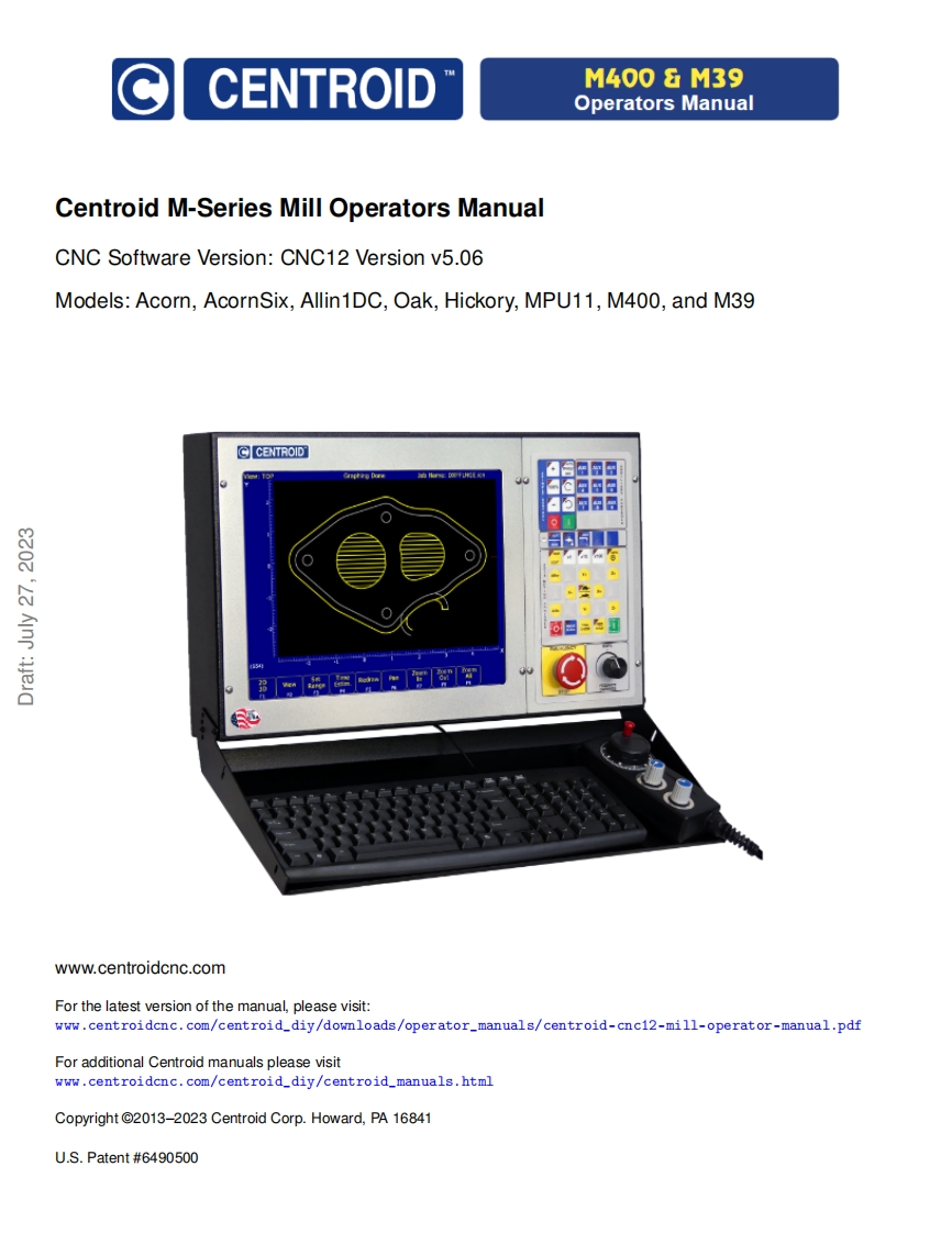 centroid-cnc12-mill-安装调试说明书手册-v5.06