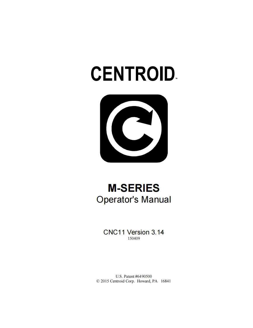 centroid_v3.14_mill_operator_安装调试说明书手册