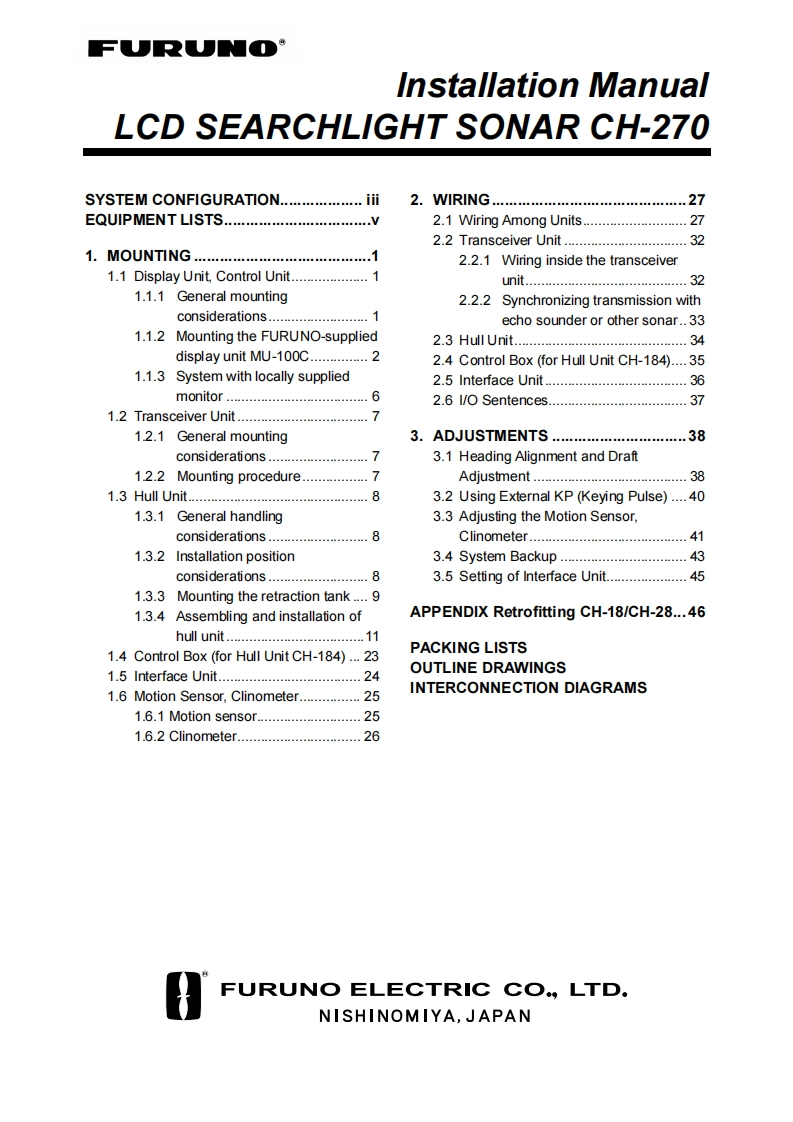 ch270安装说明书手册