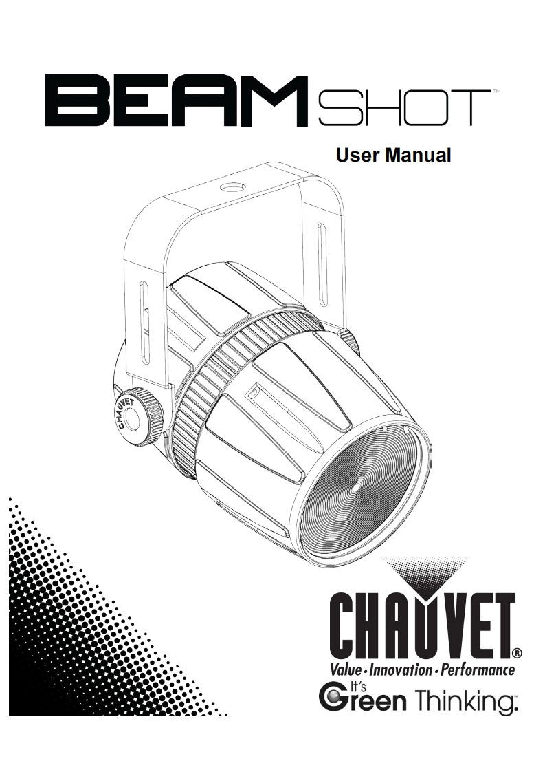 chauvetBEAMSHOT操作说明书手册