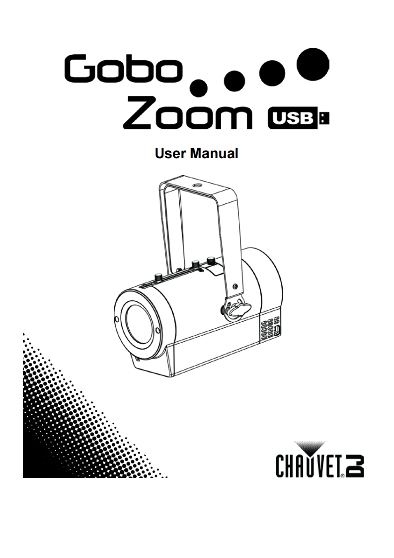 chauvetGOBOZOOMUSB操作说明书手册