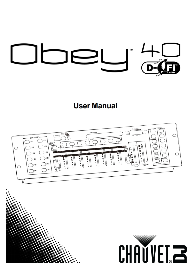 chauvetOBEY40DFI操作说明书手册