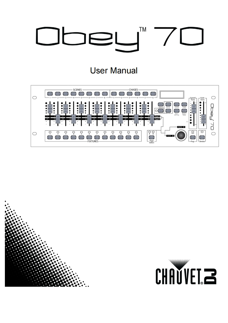 chauvetOBEY70操作说明书手册