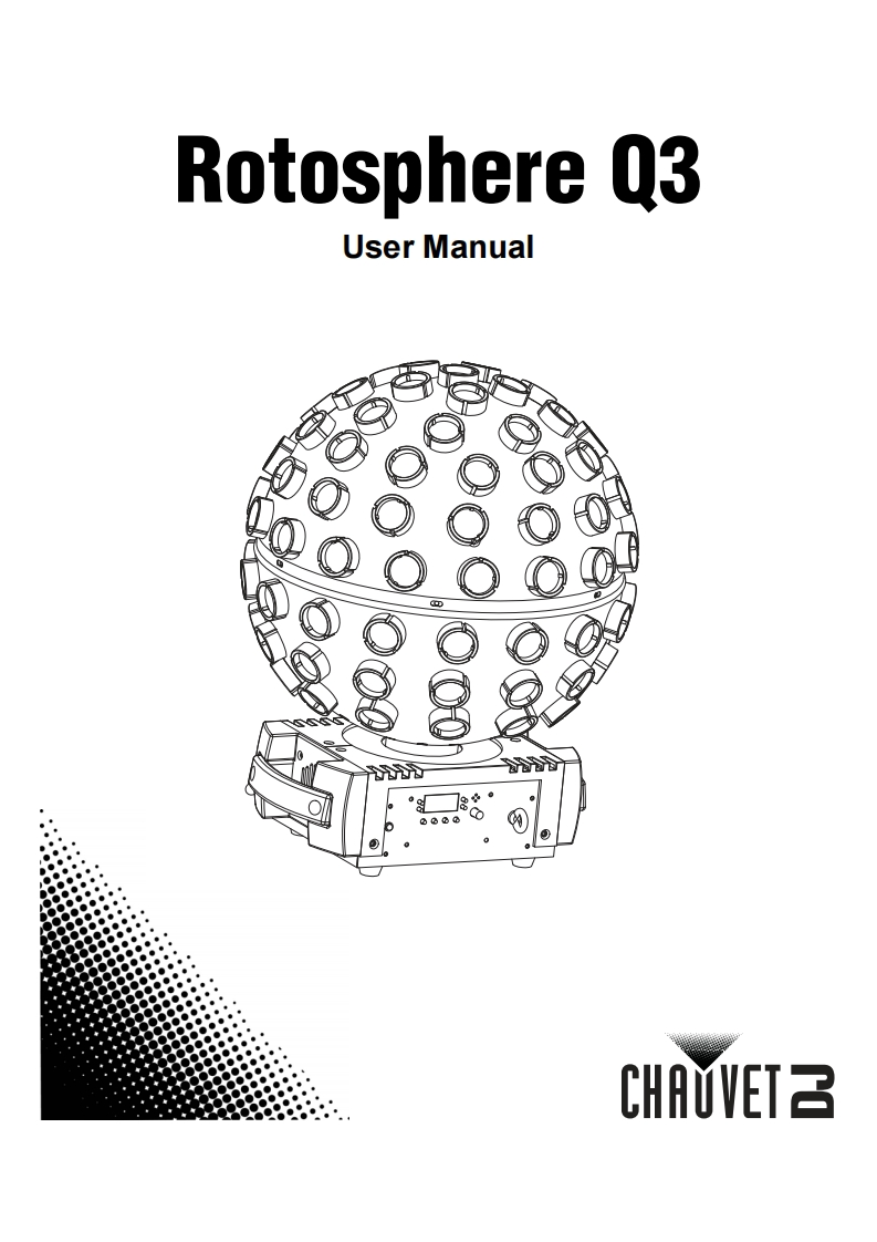 chauvetROTOSPHEREQ3操作说明书手册