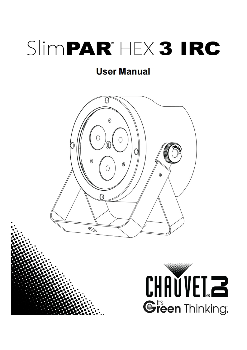 chauvetSLIMPARHEX3IRC操作说明书手册