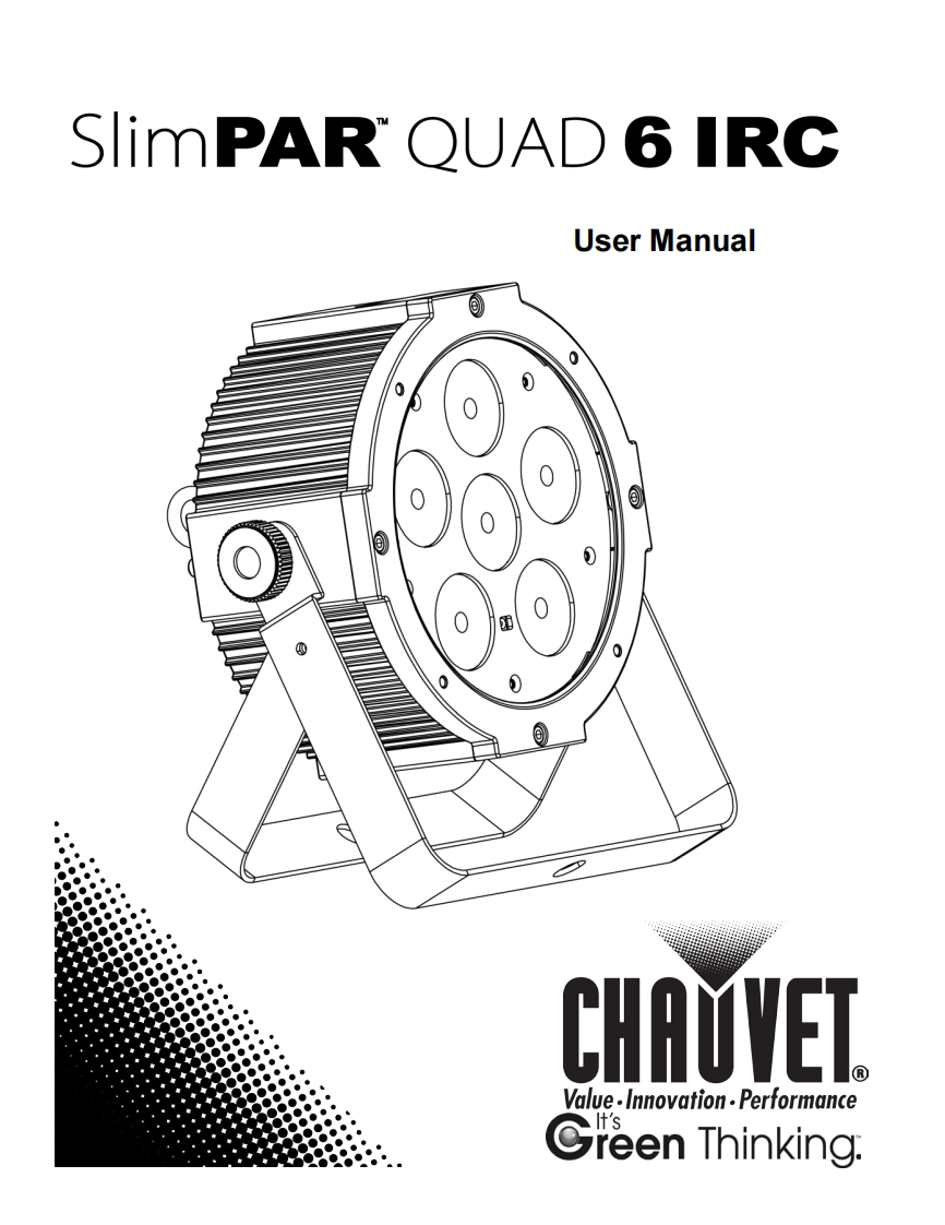 chauvetSLIMPARQUAD6操作说明书手册