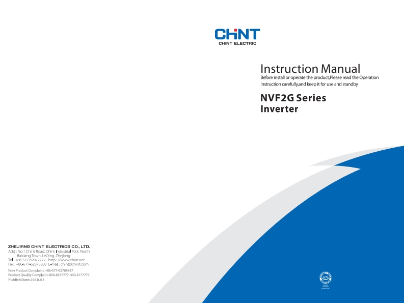 chint-nvf2g-Manual变频器操作说明书手册-eng