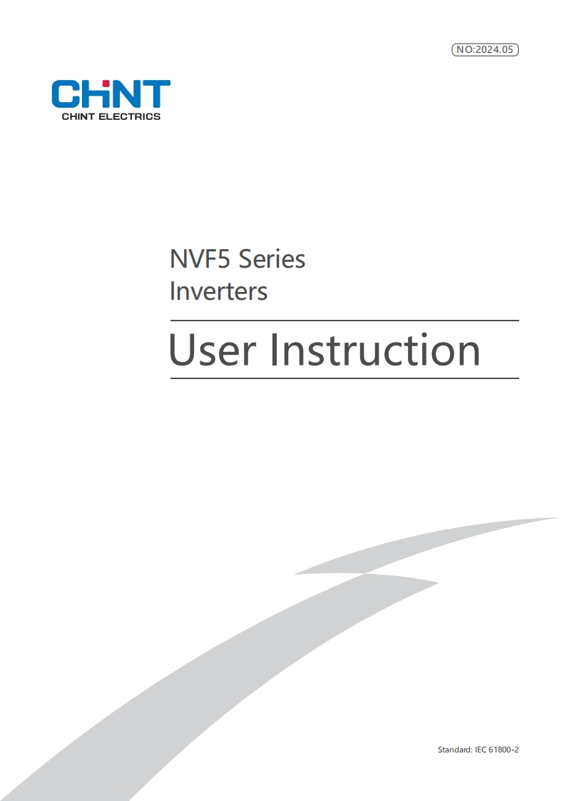 chint-nvf5-Manual变频器操作说明书手册-eng