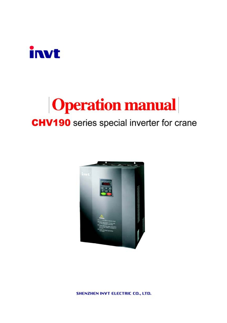 chv190-user-操作说明书手册