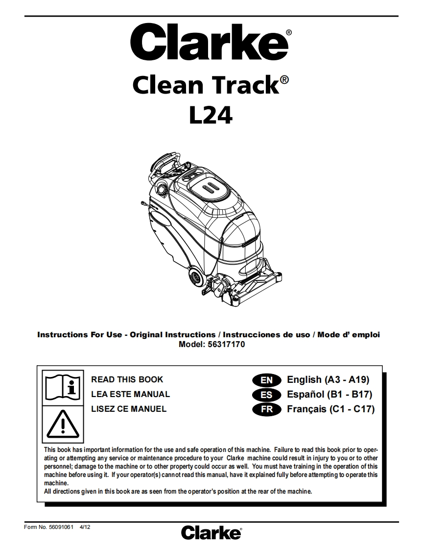 cleantrackL24-manual操作与维护手册