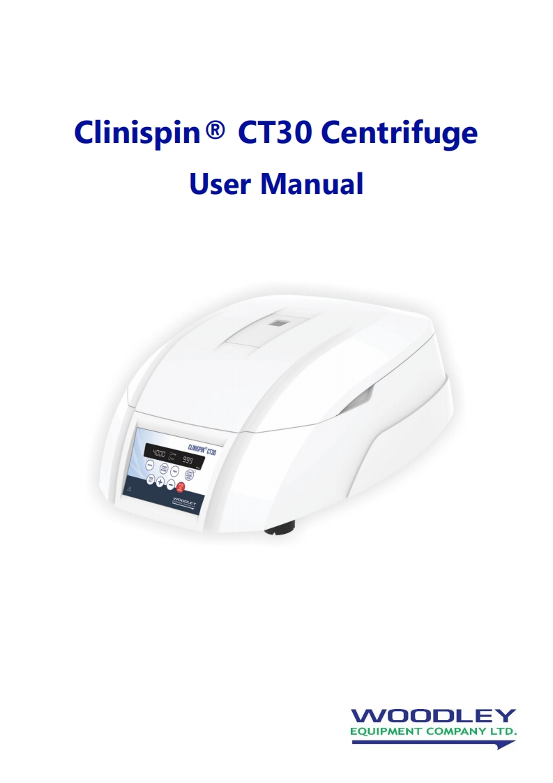 clinispin_ct30_操作说明书手册