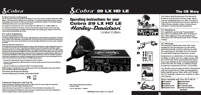 cobra_29_lx_hd_le_用户使用操作说明书手册