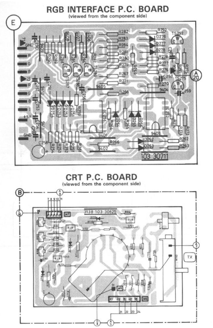 commodore-1902a_维修说明书手册电器原理图