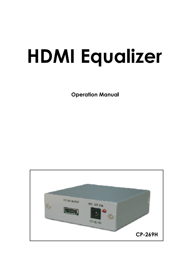 cp-269h操作说明书手册