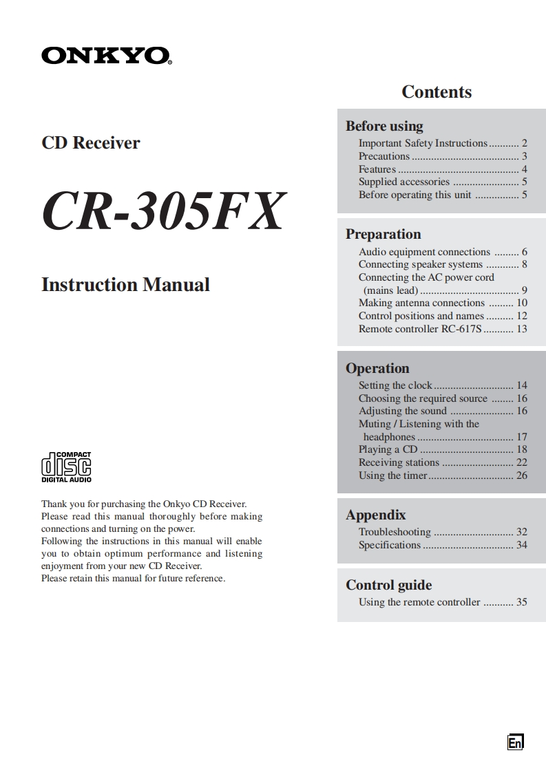cr-305fx_用户使用说明书手册_e