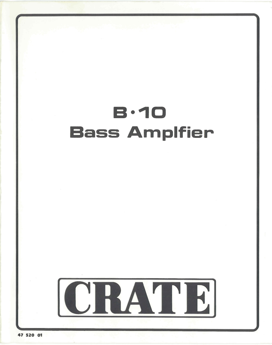 crate-b10basscombo维修电器原理图