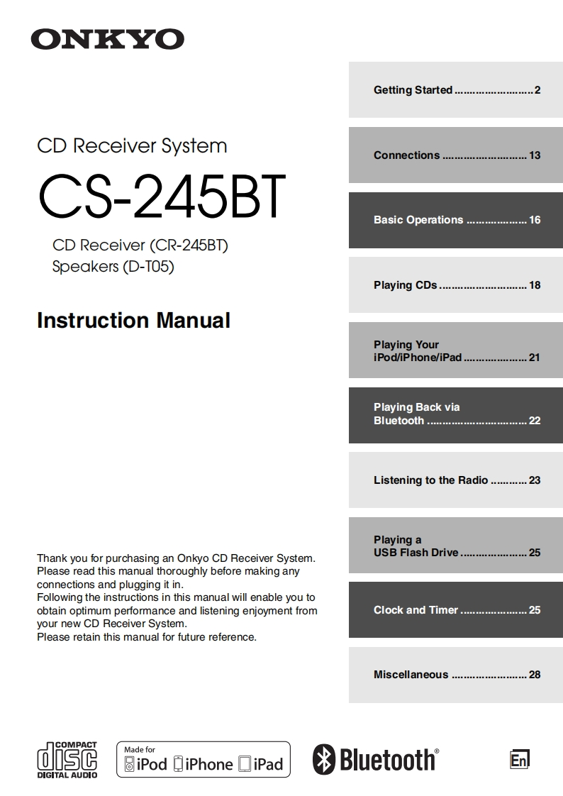 cs-245bt_用户使用说明书手册_e