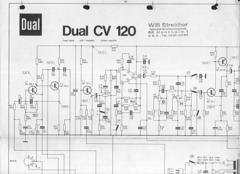 cv-120维修电器原理图