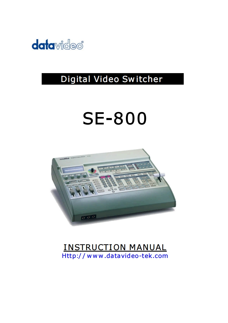 datavideo_se-800_manual使用说明书手册