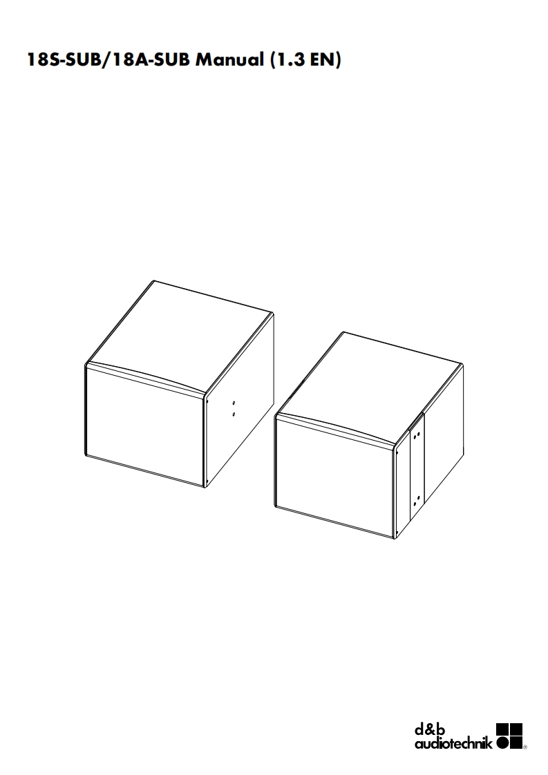 dbaudiotechnikXA18AS操作说明书手册