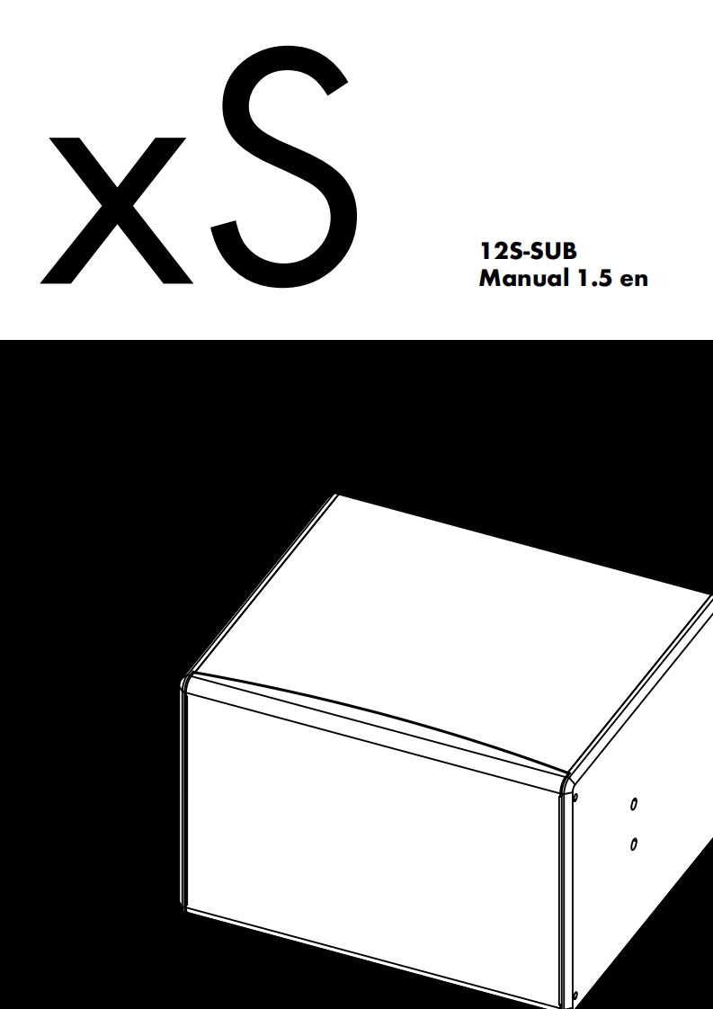 dbaudiotechnikXS12SSUB操作说明书手册