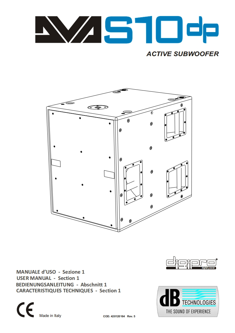 dbtechnologiesDVAS10DP操作说明书手册