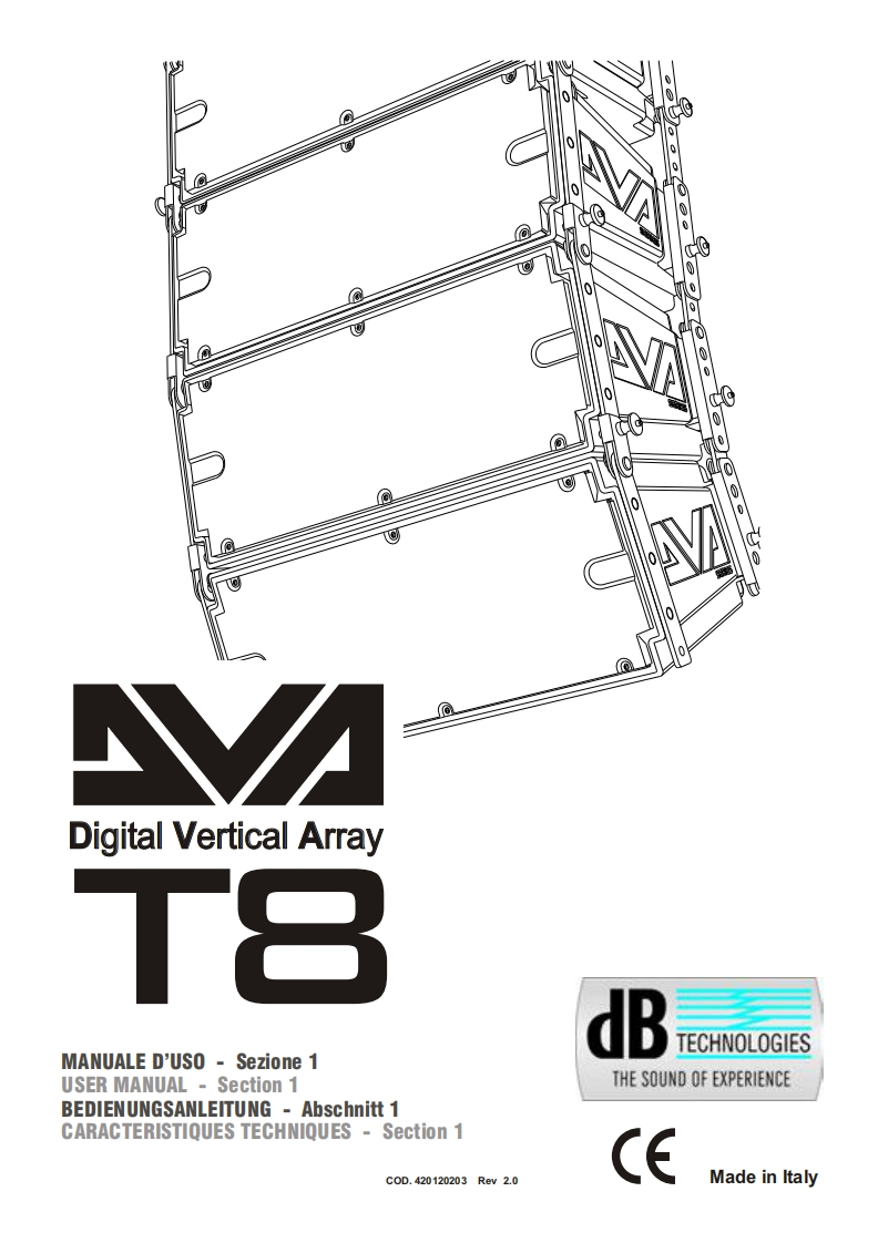 dbtechnologiesDVAT8操作说明书手册