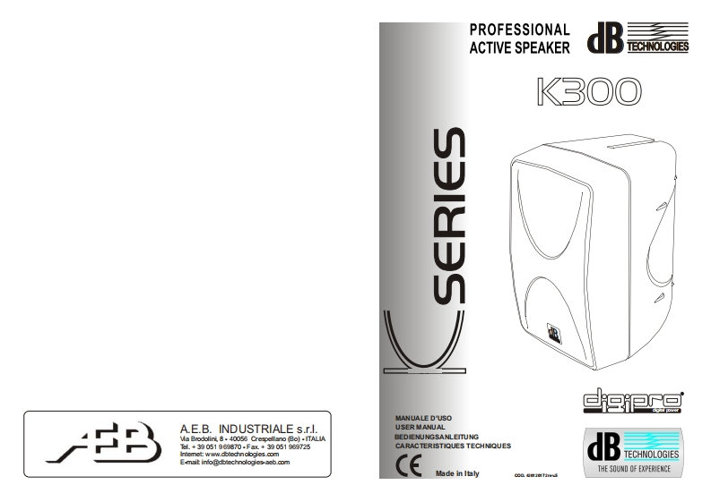 dbtechnologiesK300操作说明书手册