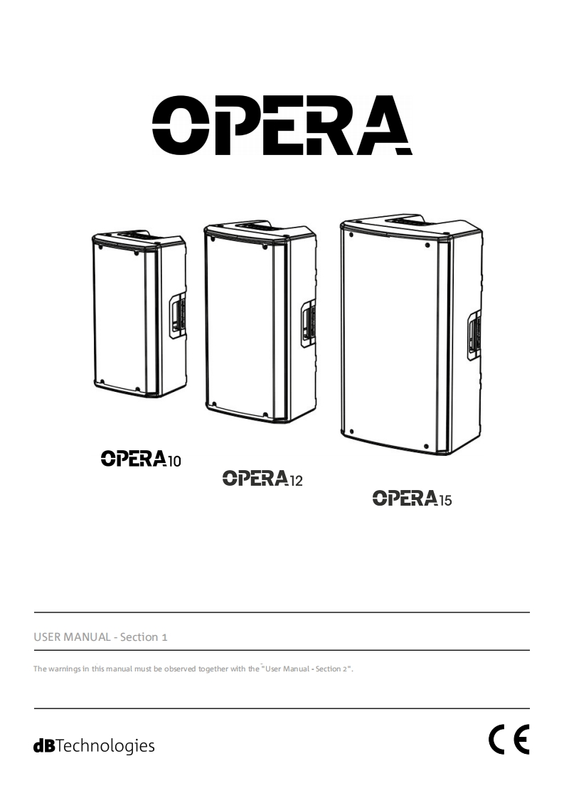 dbtechnologiesOPERA10-OPERA12-OPERA15操作说明书手册