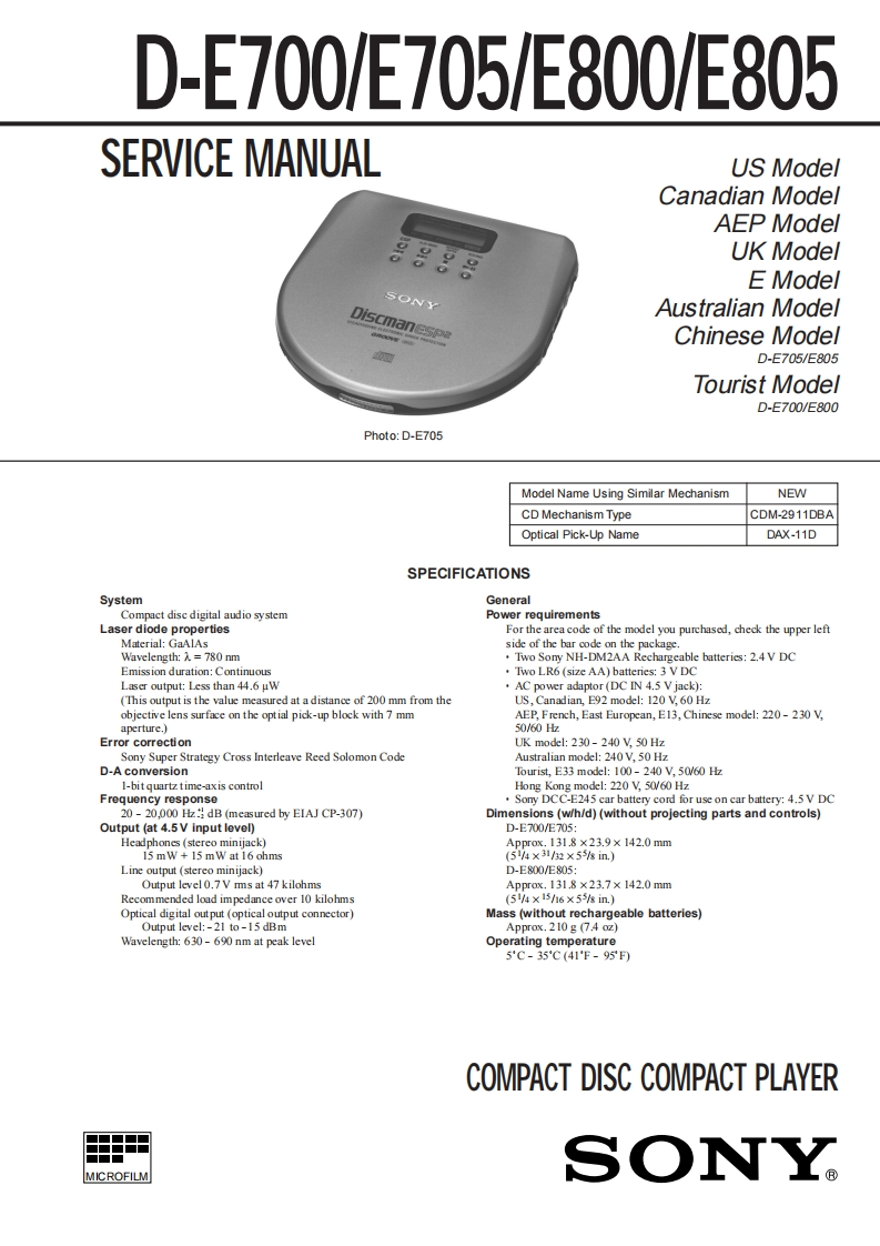 de700-service-manual维修手册