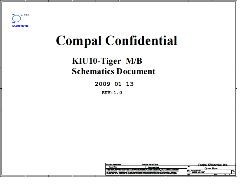 dell-mini-10---compal-la-4761p---rev-1.0-13jan2009笔记本电器原理图
