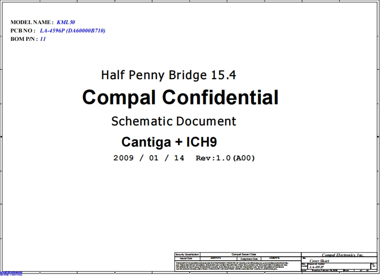 dell-vostro-1520---compal-la-4596p-kml50---rev-1.0sec笔记本电器原理图