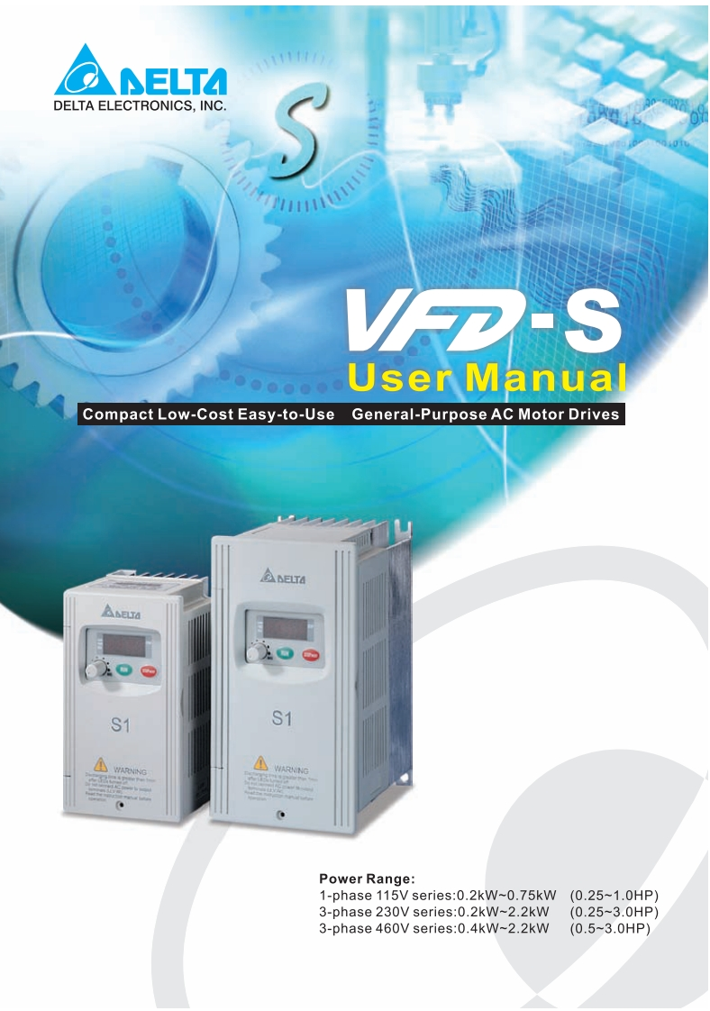 delta-vfd-s-安装操作说明书手册