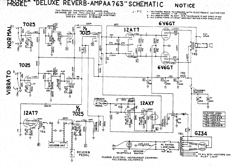 deluxe_reverb_aa763_schem维修电器原理图说明书手册
