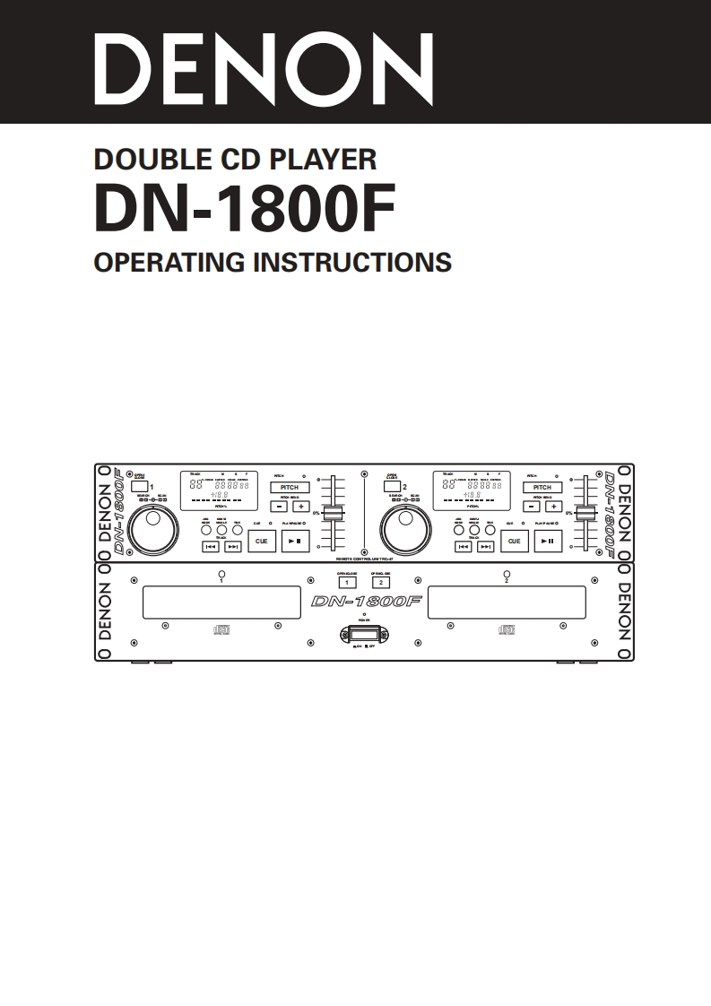 denonDN1800F操作说明书手册