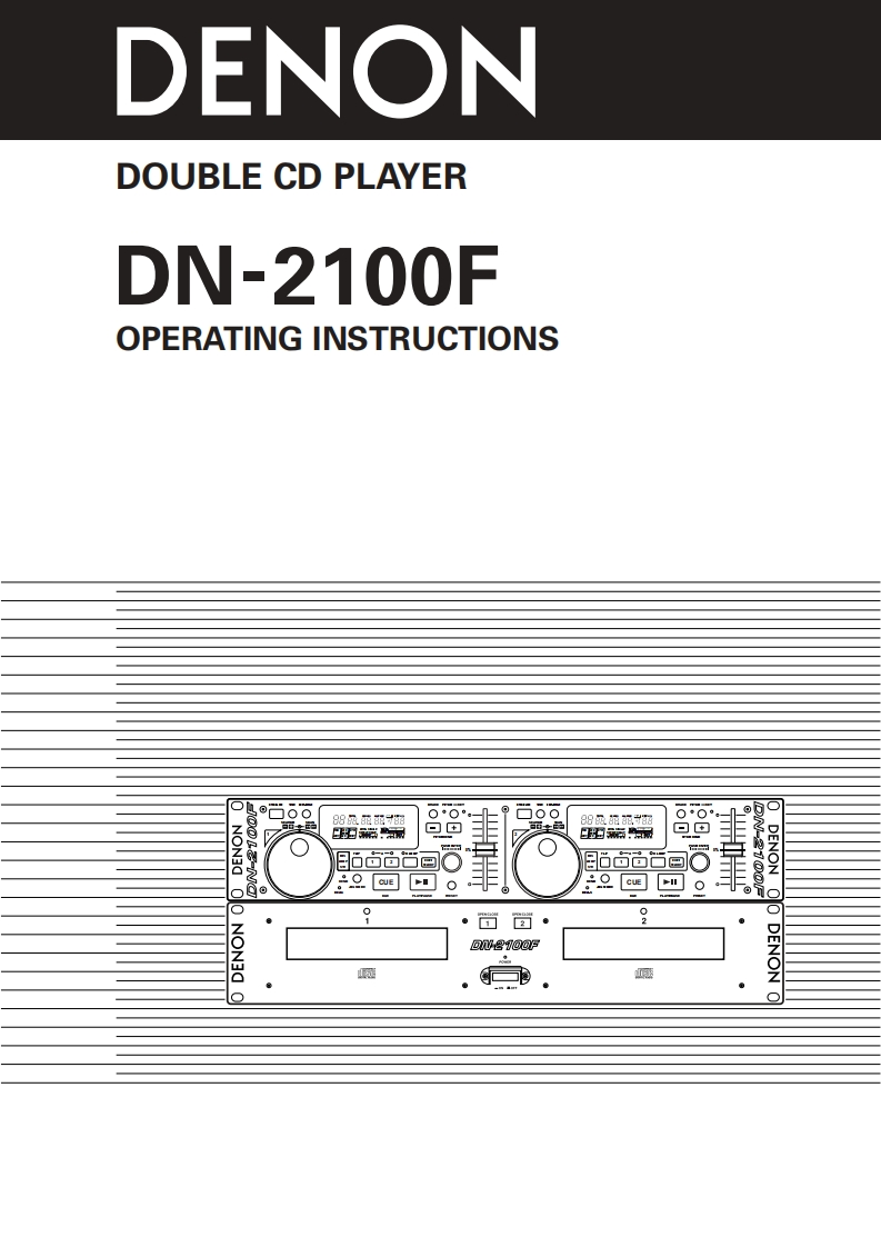 denonDN2100F操作说明书手册
